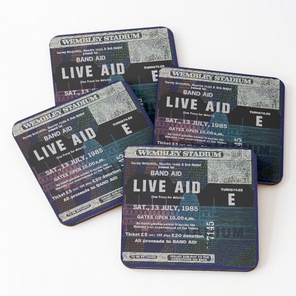 Item preview, Live Aid 1985 - just the ticket! designed and sold by Twenty Twenty Visions.