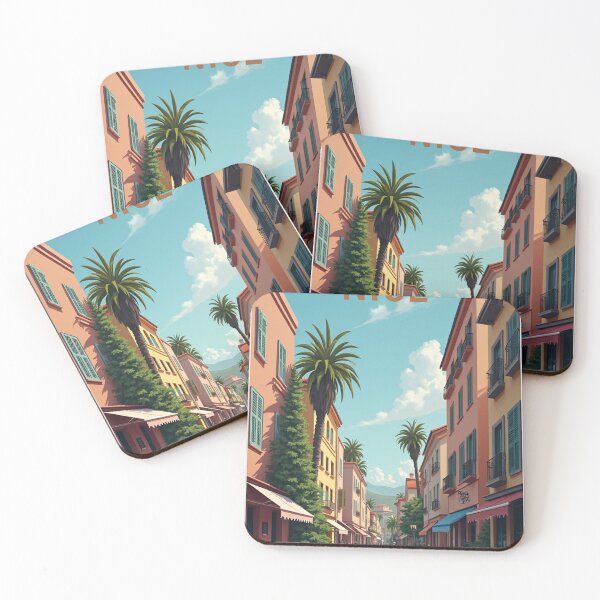 Item preview, Nice Travel Poster, Perfect Gift for Travel Enthusiasts, Vintage Style Wall Art, France Wall art for home decor, Nice print. Sticker designed and sold by Thegalleryshop1.