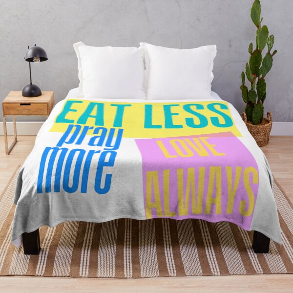 Item preview, Eat Less Pray More Inspirational Design designed and sold by RaiyaTees.