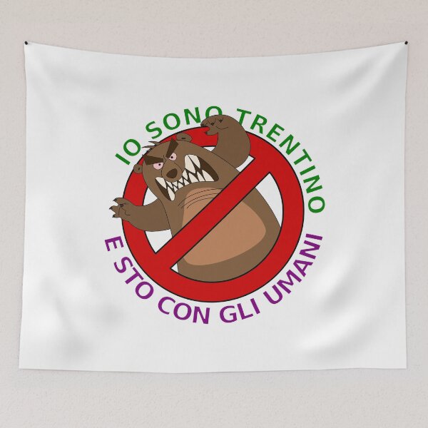 Artikelvorschau, Io sono Trentino e sto con gli umani (non orsi) ironisches Anti-Bären-Logo entworfen und verkauft von zzerga.