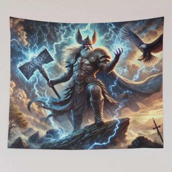 Item preview, Perun: Lord of Thunder and Storms designed and sold by BobArtGallery.