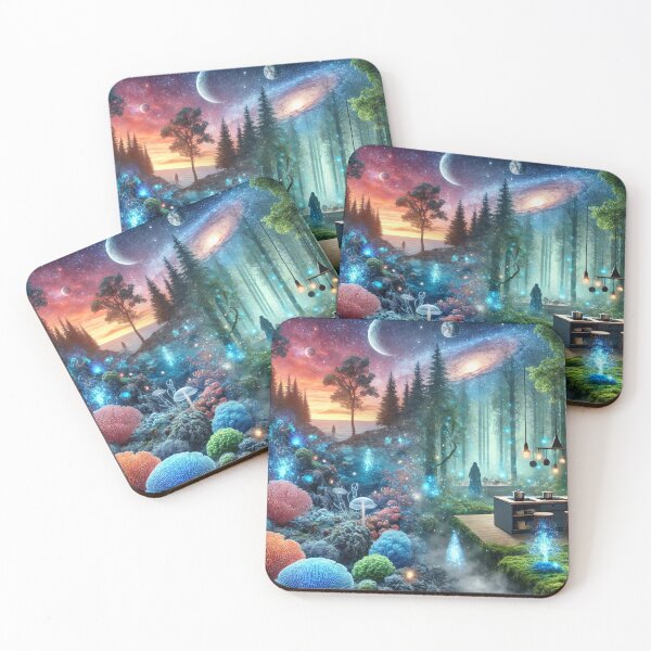 Item preview, Mystical Fantasy Underwater Forest Cosmic Kitchen Realm designed and sold by Dream Output .
