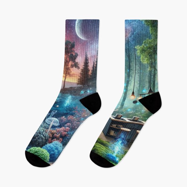 Item preview, Mystical Fantasy Underwater Forest Cosmic Kitchen Realm designed and sold by Dream Output .
