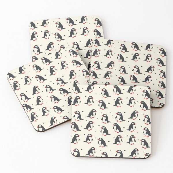Item preview, minimalist penguin seamless pattern designed and sold by PoppyLaneStudio.