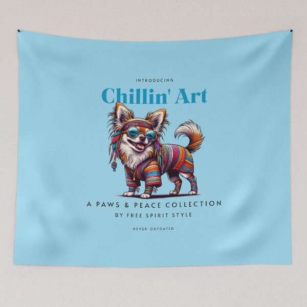 Item preview, Chillin' Art: A Paws & Peace Collection by Free Spirit Style, Unique designed and sold by villacreativa.