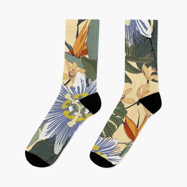 Item preview, Fashionable seamless tropical pattern with exotic, protea, orchids flowers.  designed and sold by MatyKotiv.