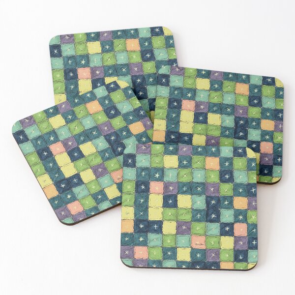 Item preview, Starry Tile Quilt designed and sold by Hen-C-Art.