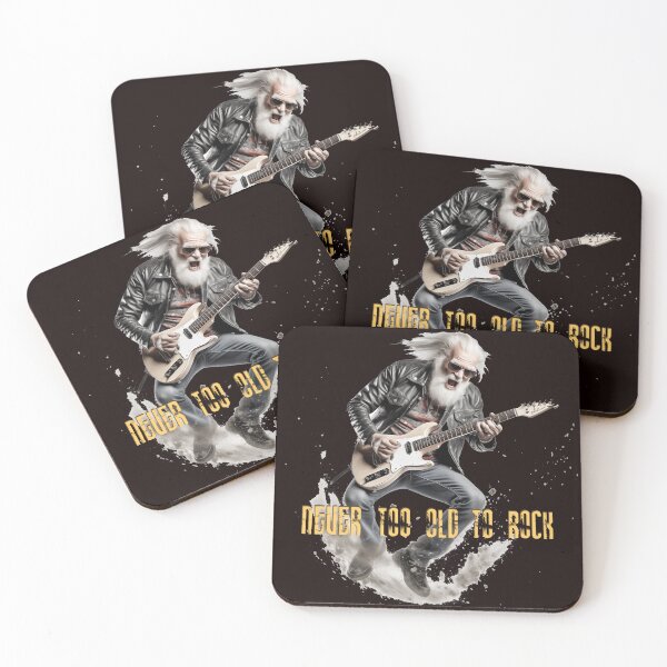 Item preview, Never too old to rock designed and sold by Majorprint.