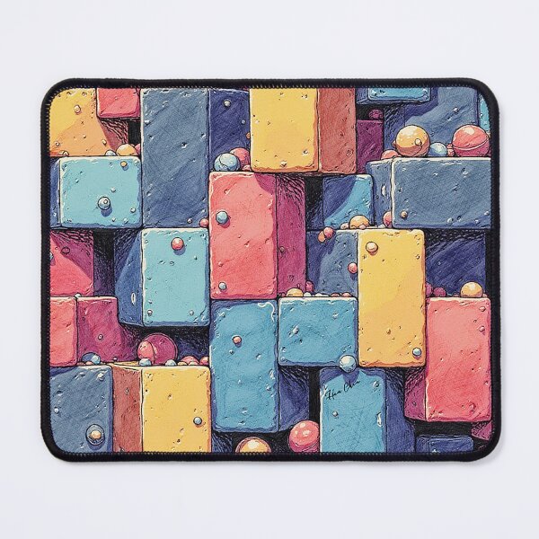 Item preview, Colorful Block Chaos designed and sold by Hen-C-Art.