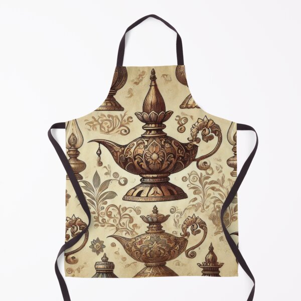 Item preview, Golden Glow: Vintage Oil Lamp Pattern designed and sold by BobArtGallery.