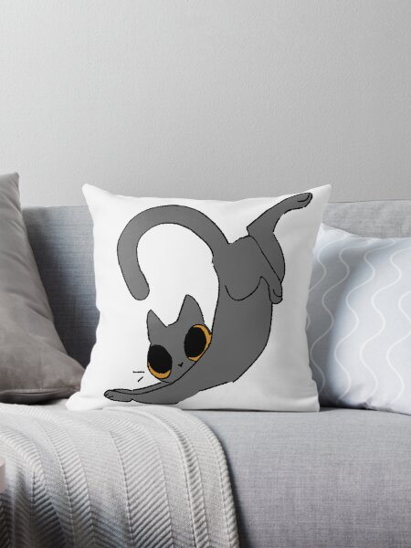 Item preview, grey meow designed and sold by orangecrittercat.