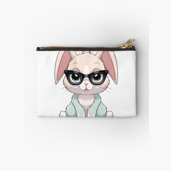 Item preview, Cool Kawaii Bunny with Black Sunglasses – Adorable Anime Rabbit Art designed and sold by GrafiShop.