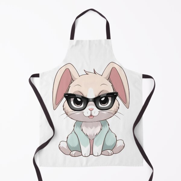 Item preview, Cool Kawaii Bunny with Black Sunglasses – Adorable Anime Rabbit Art designed and sold by GrafiShop.