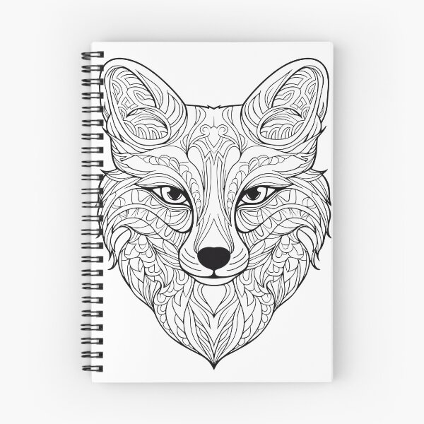 Item preview, Fox #4 Coloring Page Pattern  designed and sold by DavidColoring.