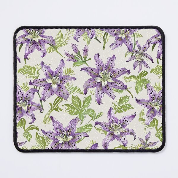 Item preview, Japanese Toad Lily flower pattern designed and sold by CoolPixels.