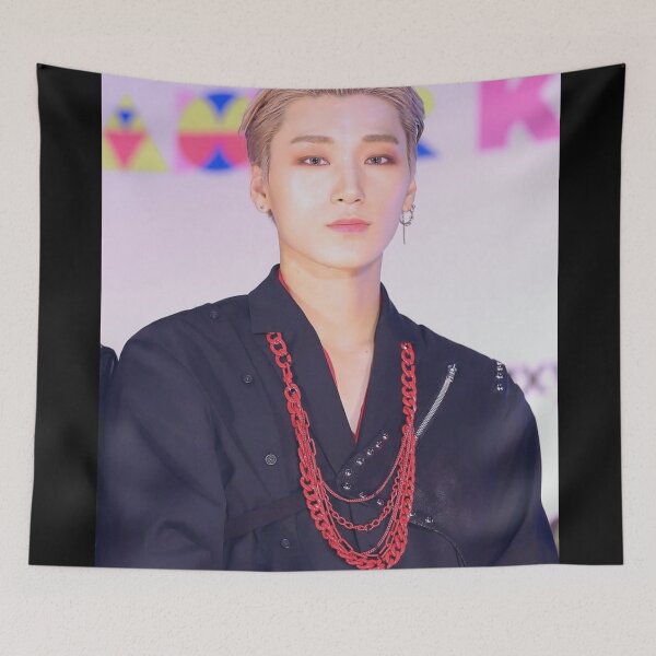 Item preview, cute hot choi san ATEEZ daddy pink kpop atiny boyfriend material abs ethereal designed and sold by Kpop-Noona.
