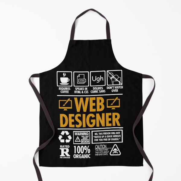 Item preview, Website Designer Funny HTML CSS Coder Job Labels designed and sold by Nerd Shizzle.