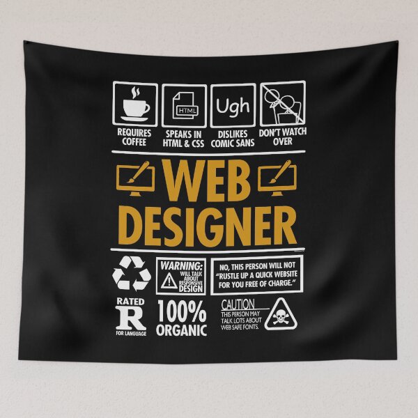 Artikelvorschau, Website-Designer Lustige HTML CSS Coder Job Etiketten entworfen und verkauft von Nerd Shizzle.