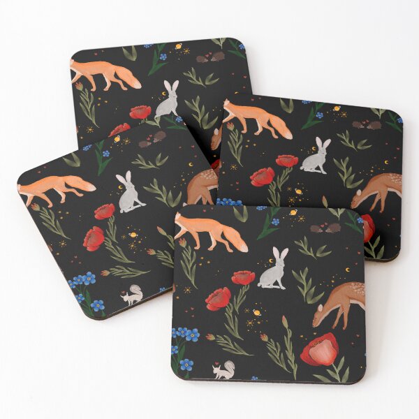 Item preview, Dark Woodland with Forest Animals designed and sold by bataljart.