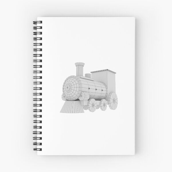 Item preview, Classic Old Grey 3D Train designed and sold by GenovevaPricop.