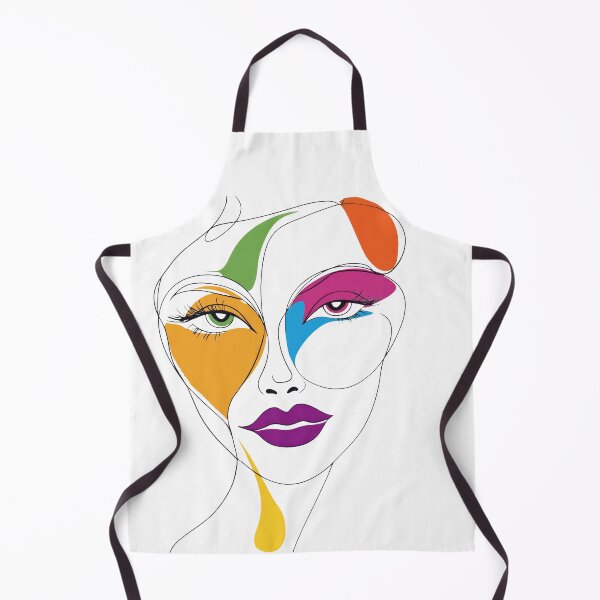 Aperçu de l'œuvre Portrait abstrait coloré créée et vendue par 3dleonardo.