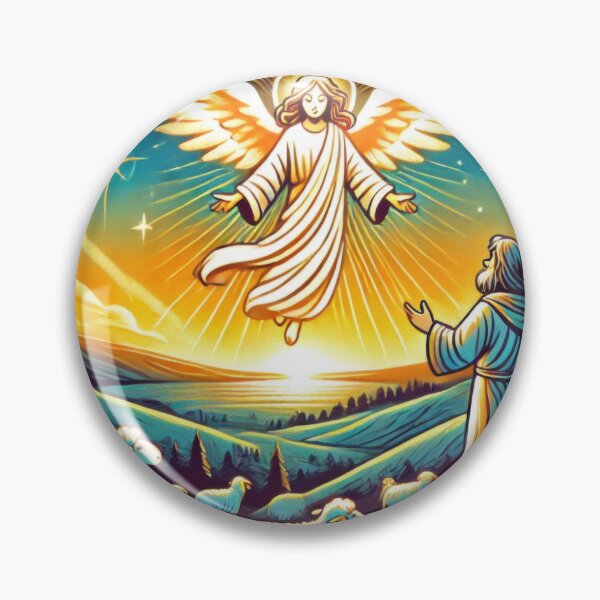 Item preview, The Shepherds and the Angels designed and sold by BobArtGallery.