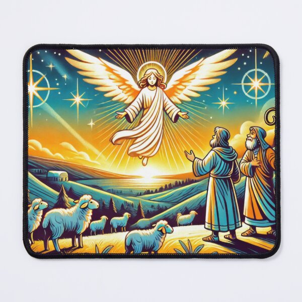 Item preview, The Shepherds and the Angels designed and sold by BobArtGallery.