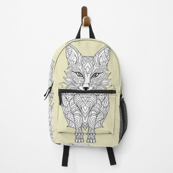Item preview, Fox #6 Coloring Page Pattern designed and sold by DavidColoring.