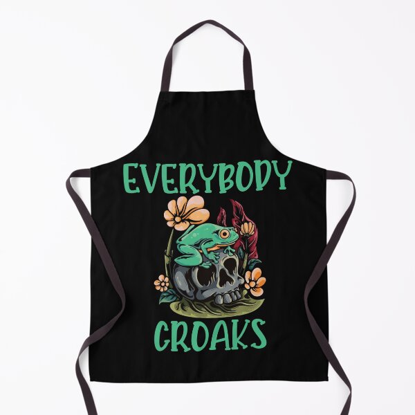 Item preview, Everybody Croaks Frog Mushroom Goblinecore Art designed and sold by Dressed For Duty.