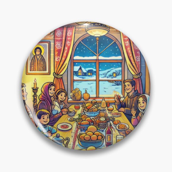 Item preview, Orthodox Christmas Feast designed and sold by BobArtGallery.