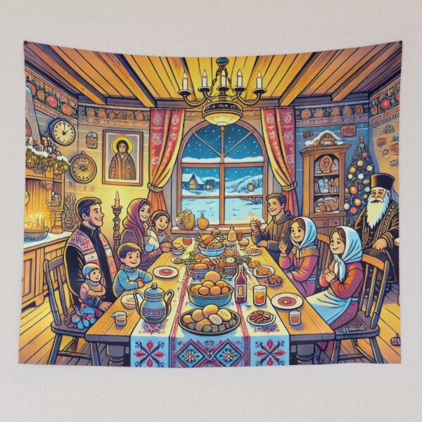 Item preview, Orthodox Christmas Feast designed and sold by BobArtGallery.