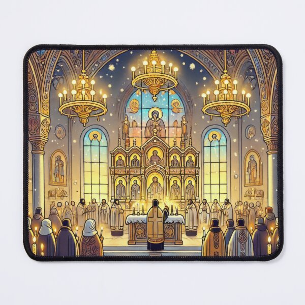 Item preview, Orthodox Midnight Mass designed and sold by BobArtGallery.