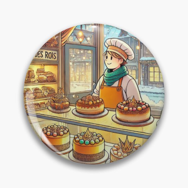 Item preview, Bakery Display of Galette des Rois designed and sold by BobArtGallery.