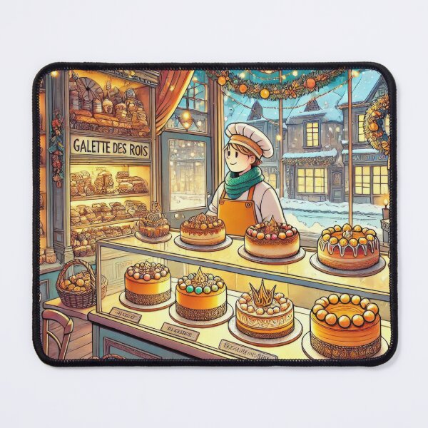 Item preview, Bakery Display of Galette des Rois designed and sold by BobArtGallery.