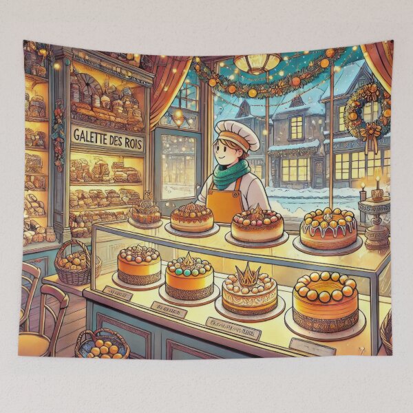 Item preview, Bakery Display of Galette des Rois designed and sold by BobArtGallery.