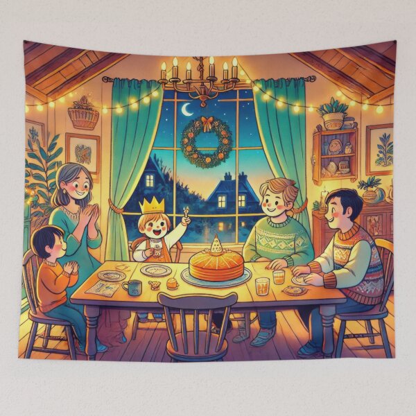 Item preview, Sharing the Galette des Rois designed and sold by BobArtGallery.