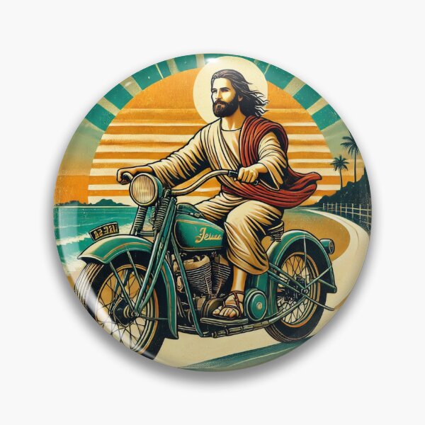 Item preview, Jesus on a Motorcycle designed and sold by MESSAYA.
