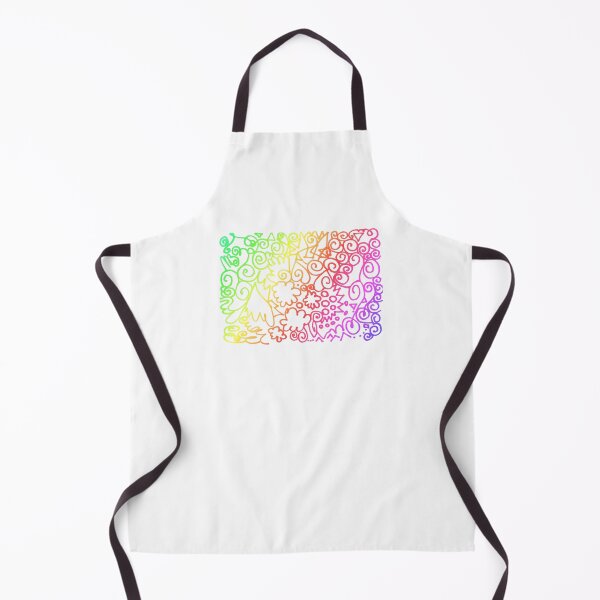 Item preview, Abstract rainbow marker lines drawing | Colorful creative artsy hand drawing line composition designed and sold by lausn.