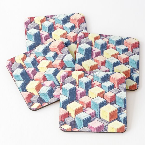 Item preview, Isometric Color Cubes designed and sold by Hen-C-Art.