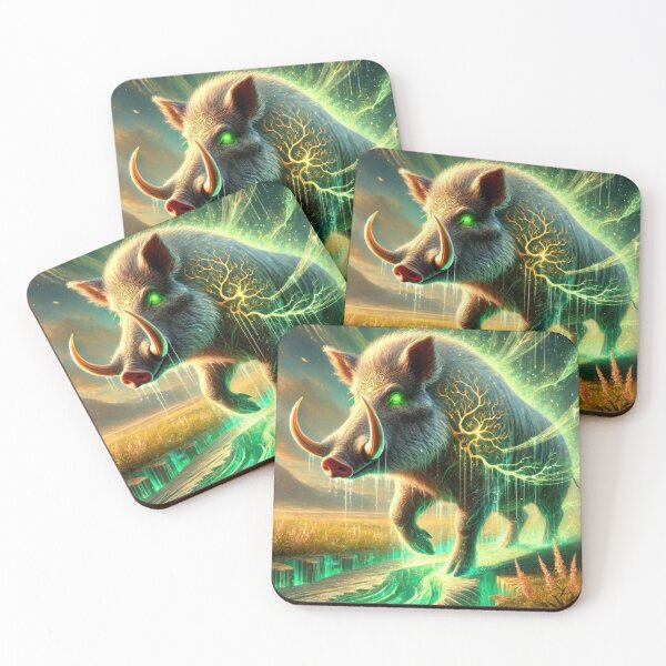 Item preview, The Verdant Boar - 12 Zodiac Guardians designed and sold by BobArtGallery.