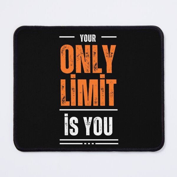 Item preview, Your Only Limit Is You - Bold Motivational Quote designed and sold by Doodle Whimsy.