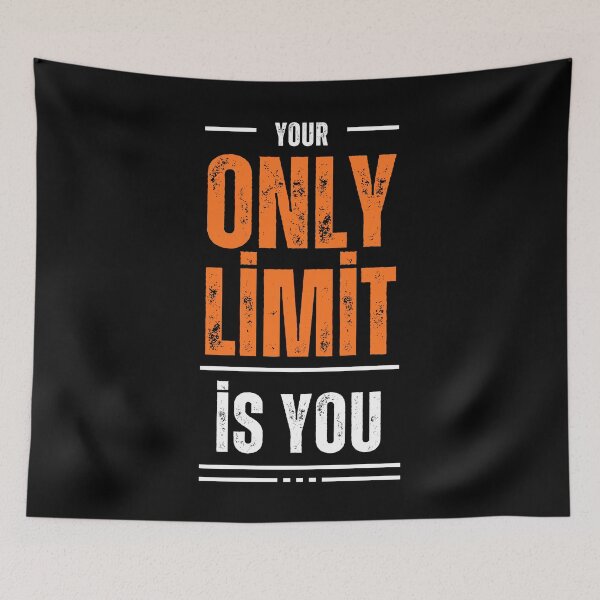 Item preview, Your Only Limit Is You - Bold Motivational Quote designed and sold by Doodle Whimsy.