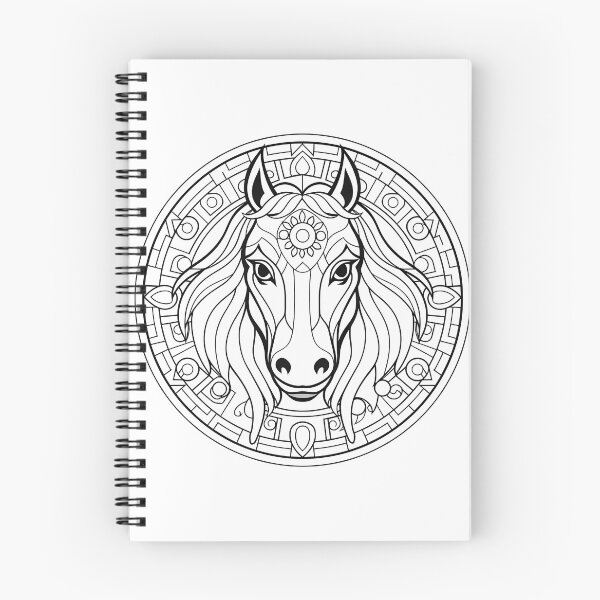 Item preview, Horse #7 Coloring Page Pattern  designed and sold by DavidColoring.
