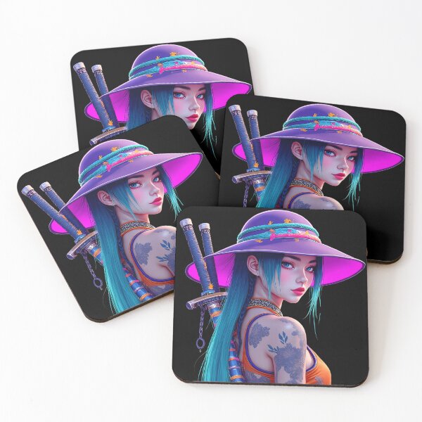 Item preview, Female Samurai with Tattoos designed and sold by Japanese-Ideas.