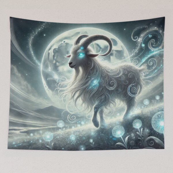 Item preview, The Serene Goat - 12 Zodiac Guardians designed and sold by BobArtGallery.