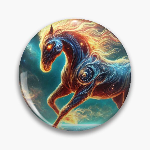 Item preview, The Celestial Flame Steed - 12 Zodiac Guardians designed and sold by BobArtGallery.
