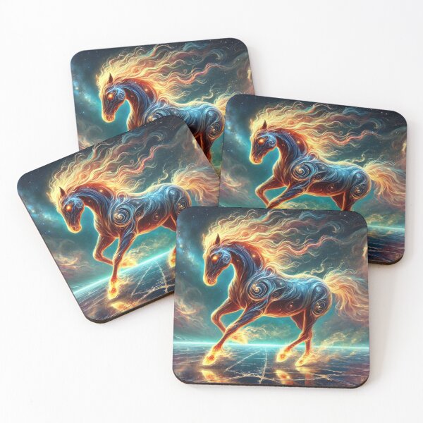 Item preview, The Celestial Flame Steed - 12 Zodiac Guardians designed and sold by BobArtGallery.