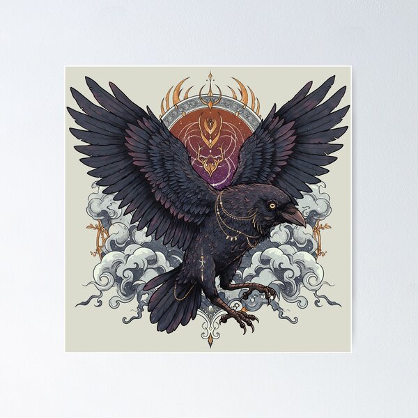 Item preview, Mysterious Crow - Messenger of the Gods designed and sold by store-wasabi.