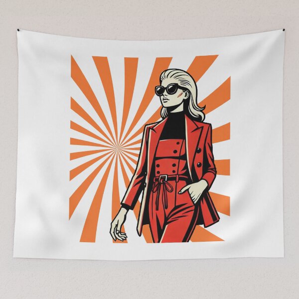 Item preview, Retro Fashion Model - Bold Pop Art Chic Illustration designed and sold by Design by Anthony .