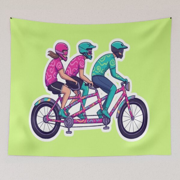 Item preview, Tandem Bicycle designed and sold by StickersRyous.